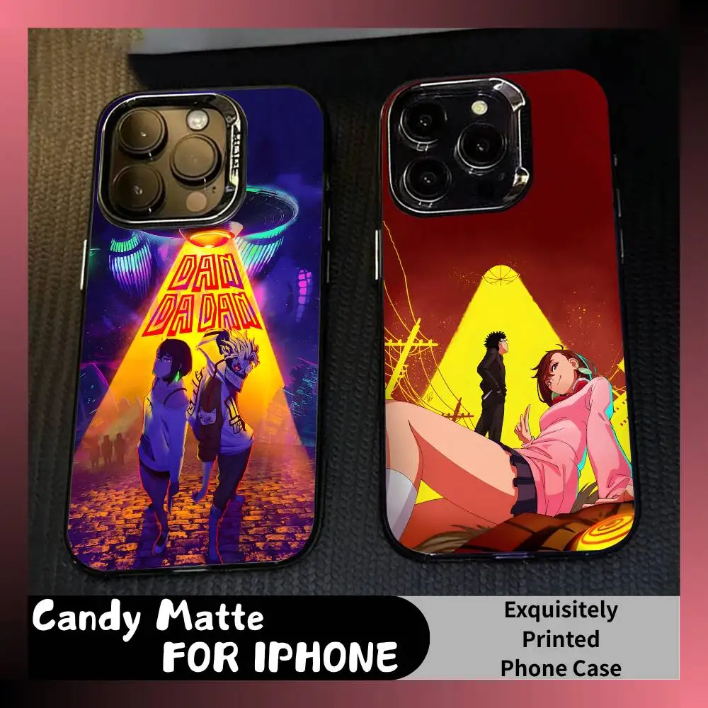 

DDD-Anime Dan-D-Dan Phone Case For iPhone 16 17 15 14 12 13 Pro Max Black Candy Matte Shockproof Cover