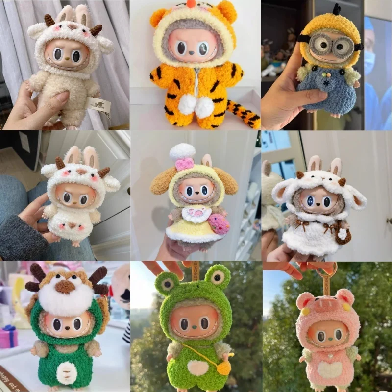 Labubu Handmade Woolen Mokoko Baby Clothes 17cm Michimini Stellalou Chip 'N' Dale Bear Duffy Linabell Gift Dress Up Only Clothes