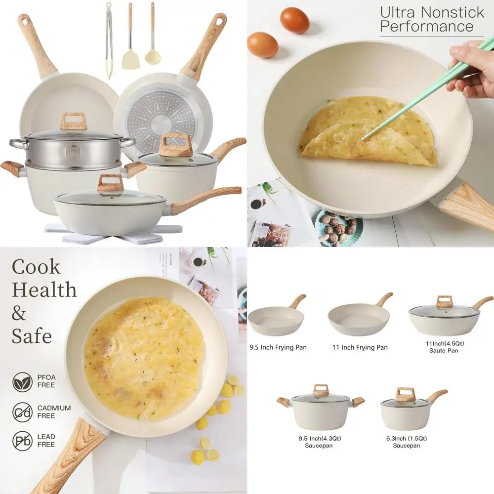 

16pcs pots and pans set non stick cookware set nonstick with cooking set