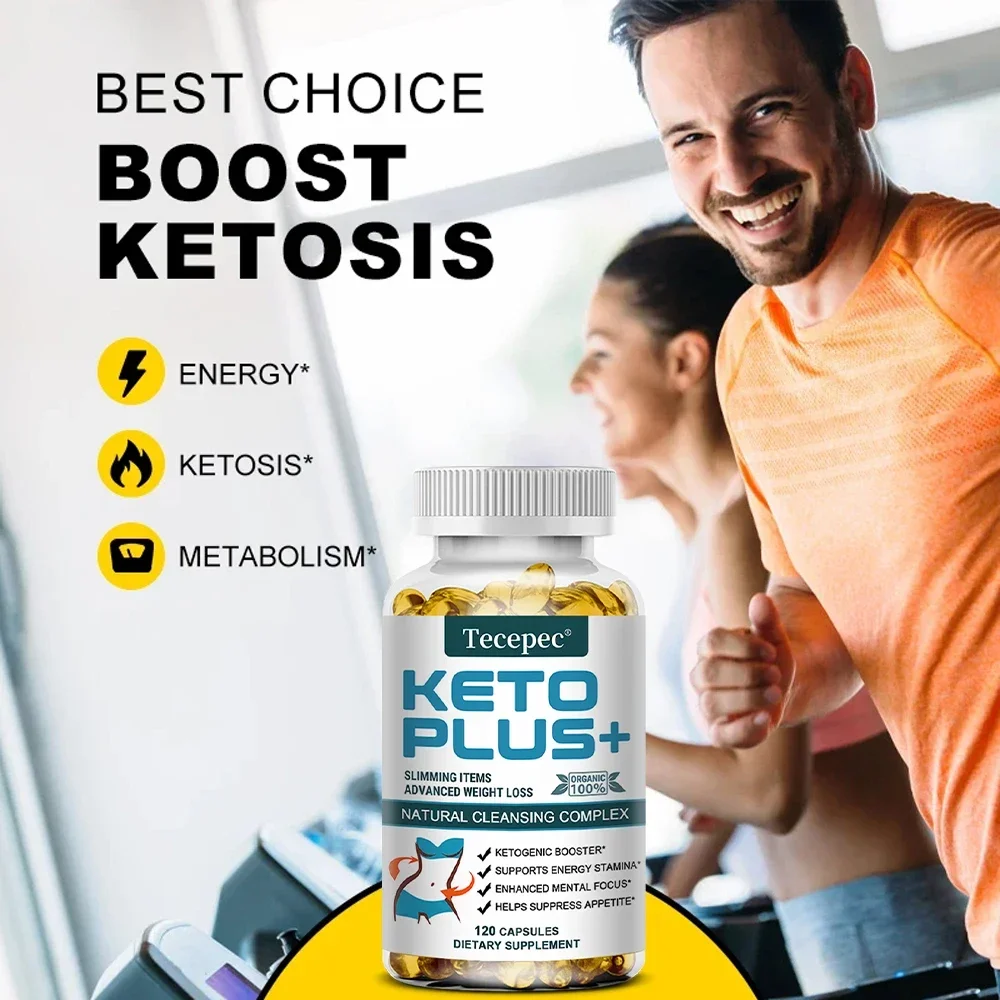 Tecepec Keto Plus+ Weight Loss Supplement Fat Burning Capsules Malic Acid Burn Belly Fat and Muscle Supplement Ketogenic Diet