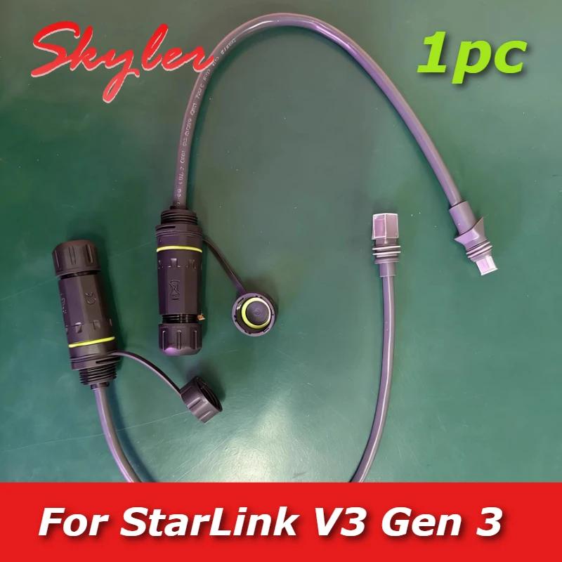 For Starlink V3 Gen3 to RJ45 Ethernet Adpater Connector IP68 Waterproof for SPX Extender Mini GEN3 CAT6 Gigabit Cable Connector