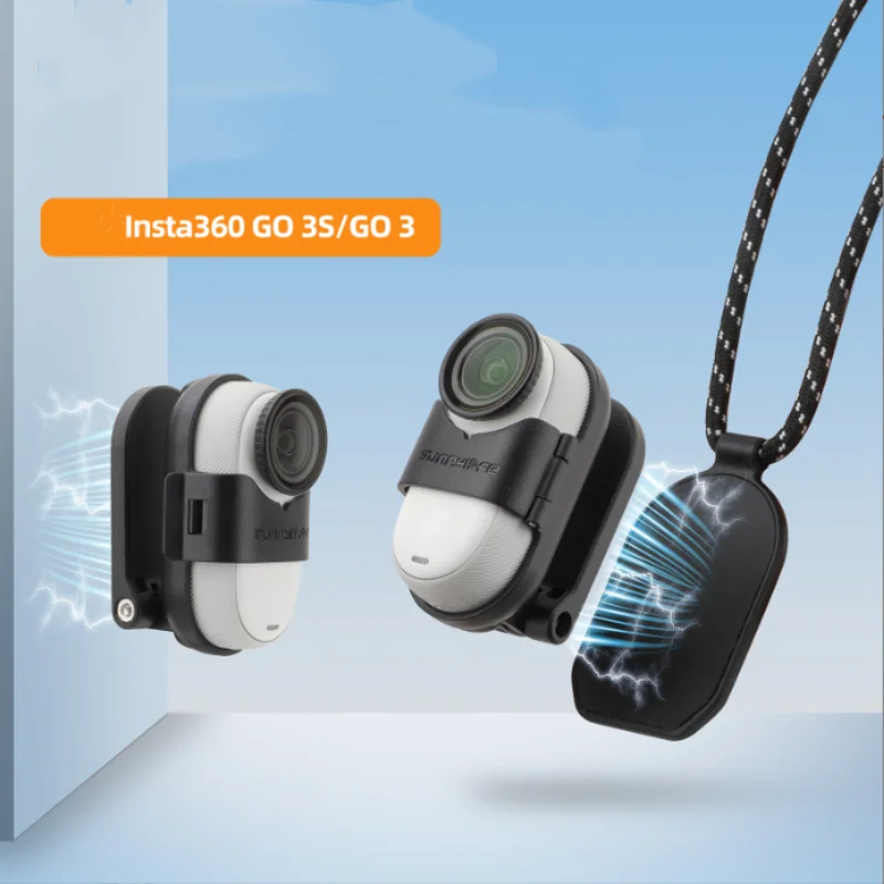 ISURE MARINE Insta360 GO 3S/3 Chest Magnetic Neck Bracket Magnetic Rope Adjustable Magnetic Bracket