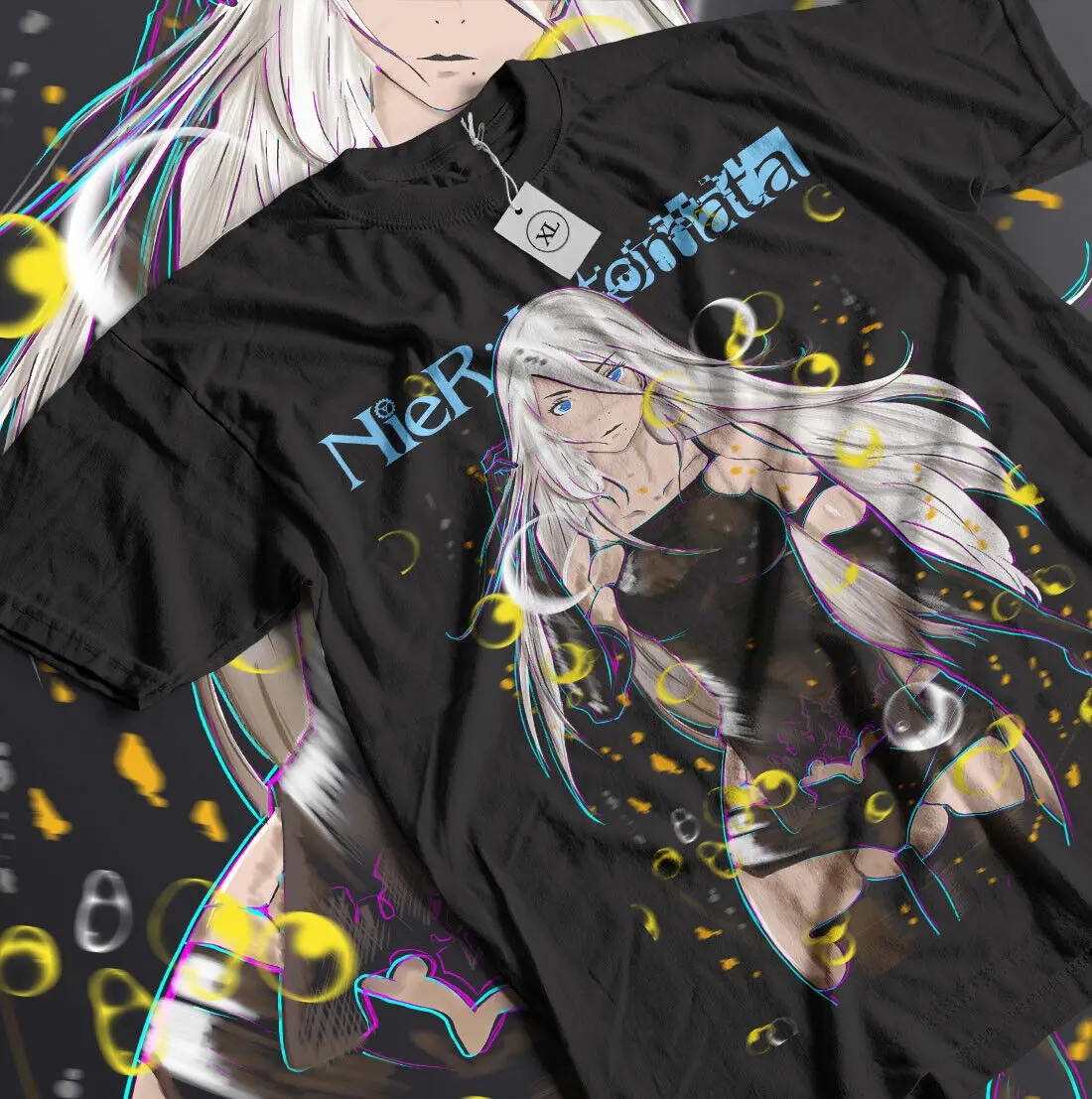 Nier Automata T-Shirt YoRHa 2A Anime Girl,Cyber Punk T-shirt All Size