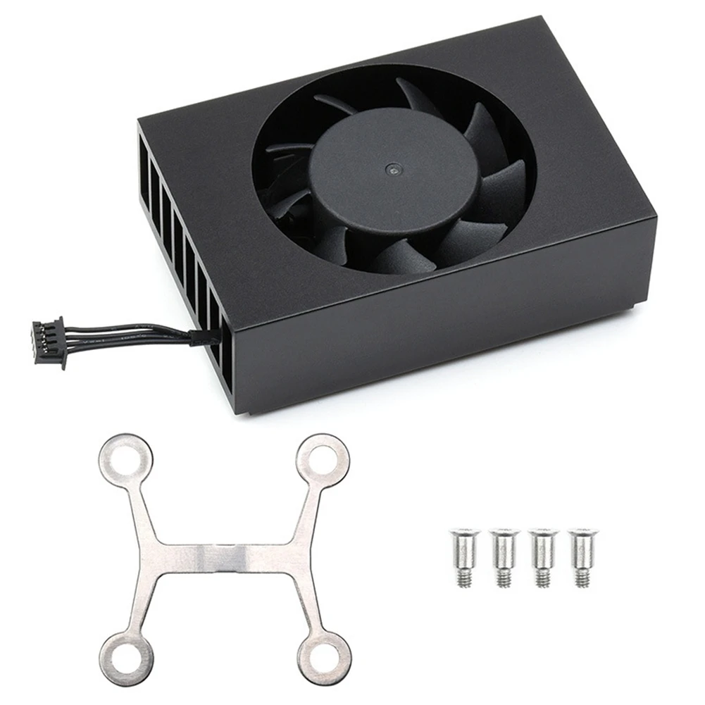 Aluminum Heatsink with Fan for Jetson TX2 NX Development Board Module Embedded Speed Fan Heatsink with Bracket Shrapnel