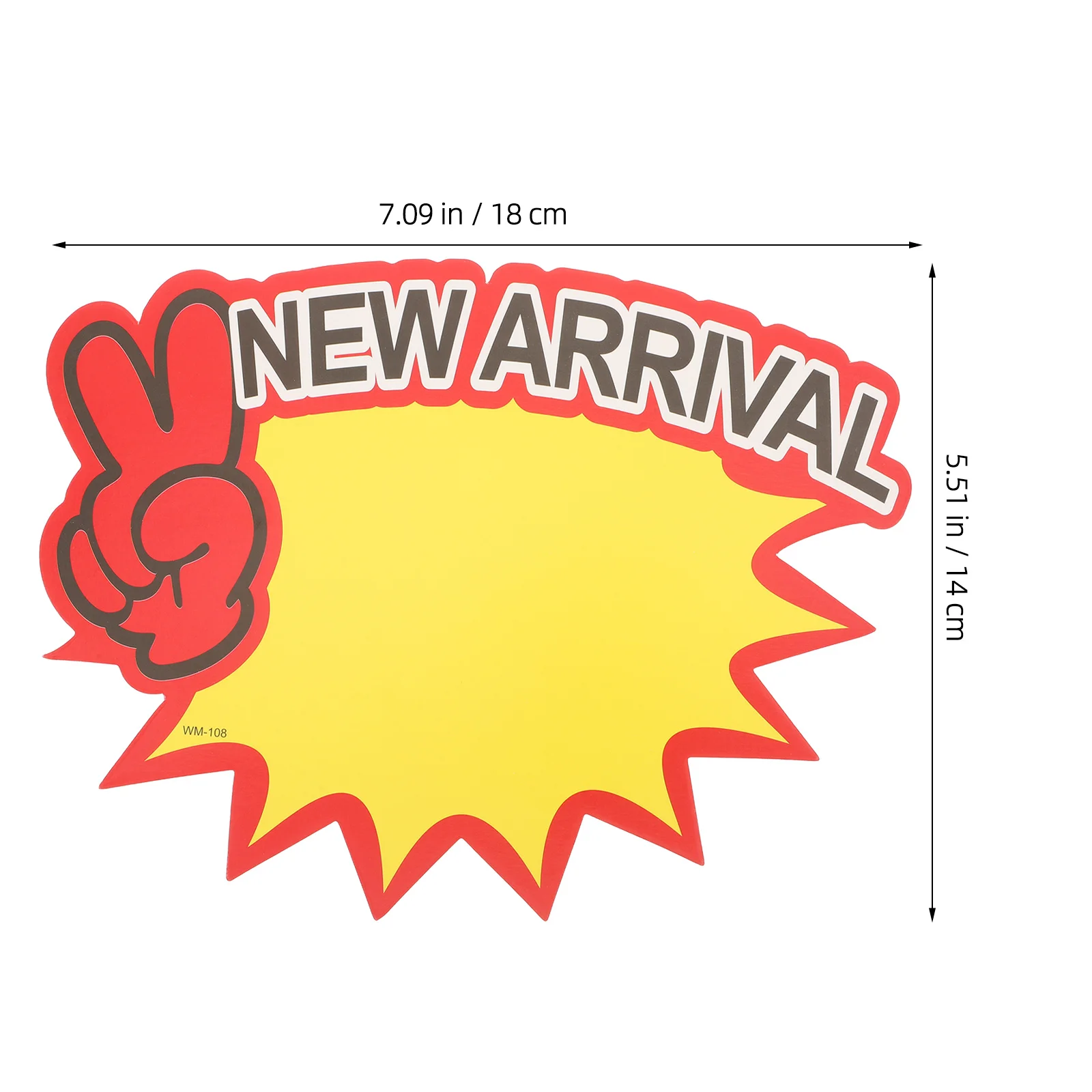 100 個の値札ブランクセールラベル小売店スーパーマーケット用紙広告看板商業ディスプレイ用値札