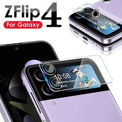 For Samsung Galaxy Z Flip 4 Camera Lens Protectors Tempered Glass Full Cover Film for Galaxy ZFlip4 Flip 4 Back Screen Lens Film