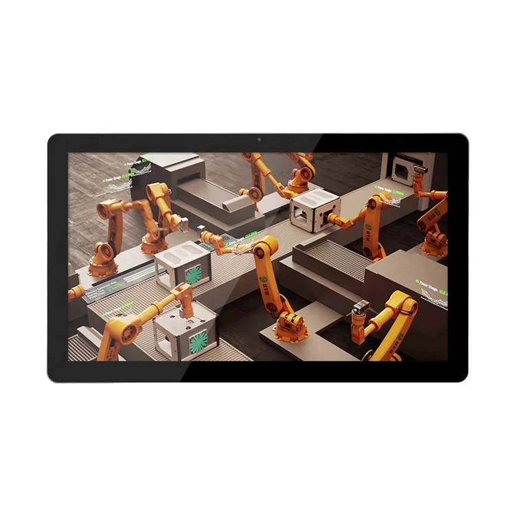 Sunworld الراقية مكتب USB RJ45 الضميمة البلاستيكية كشك 1920*1080 رباعية النواة 14 "شاشة AIO #1