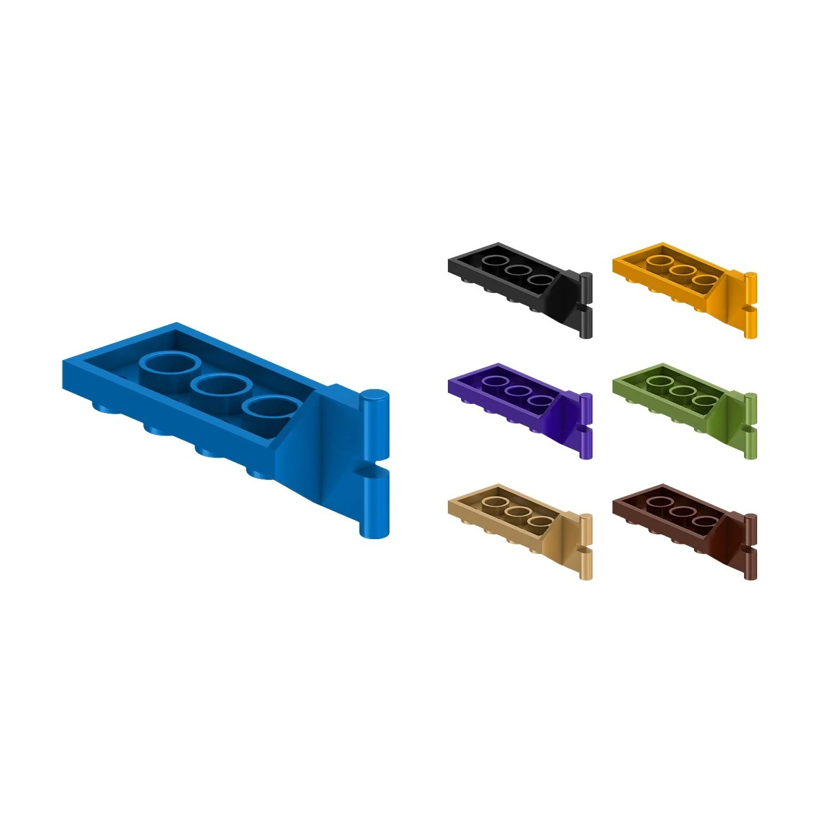 EK Bricks 1135 Compatible with LEGO 3639 Domestic Assembled Hinge Board Cross-border Building Blocks Model Spare Components