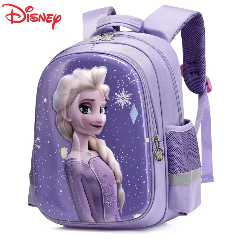 Frozen Elsa Princess Disney Series Mädchen-Rucksack, niedlich, kreativ, Cartoon-Muster, leicht, Belastungsentlastung, Wirbelsäulenschutz