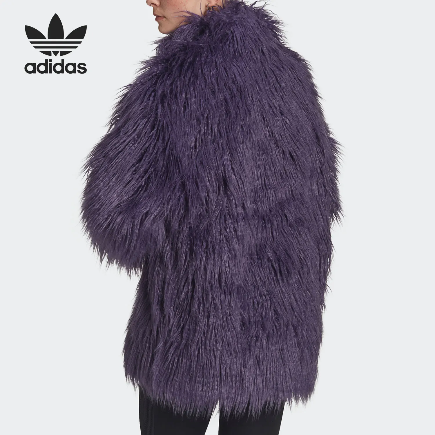 Adidas genuine clover seasonal women's sports fashionable warm jacket HG6679