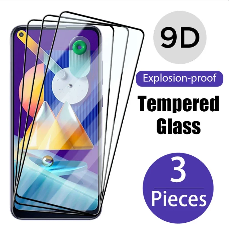 3 Pcs! Tempered Glass for Xiaomi Mi 8 SE A2 Lite A1 Poco X3 NFC M3 F2 Pro Screen Protector for Xiaomi Mi 10T Pro 10 Lite 9 SE 9T