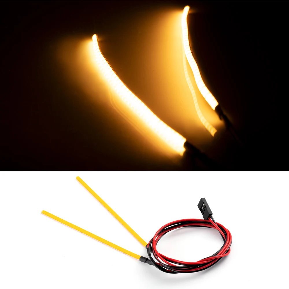 YEAHRUN RC Auto Shell Suchscheinwerfer Weichen Draht COB LED Licht Rücklicht Scheinwerfer für 1/10 RC Lkw Driften Flache Auto Teile