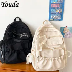 Youda Fashion Backpack Canvas Women Backpack Anti-theft Shoulder Bags New School Bag For Teenager Girls School Backapck Female