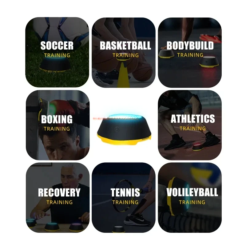 Basketball Boxing Sports Flash Fit Equipment Speed Agility Lamp Reaction Training Light 6 Lights App LOW MOQ