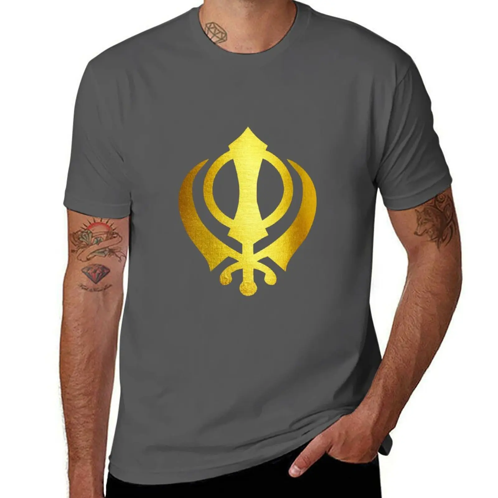

Desi Merch Punjabi Khanda T-Shirt anime t shirts oversize cotton t shirt pack T-Shirt