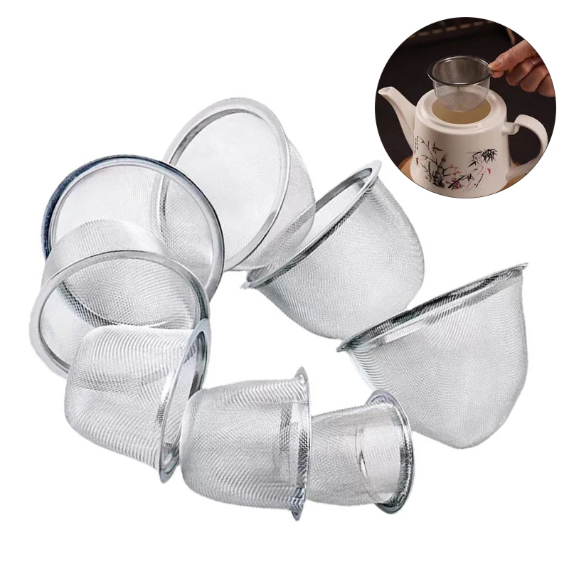 

Diameter 4.8-8.8CM Reusable Stainless Steel Mesh Tea Infuser Strainer Teapot Tea Leaf Spice Filter Drinkware Kitchen Accessories