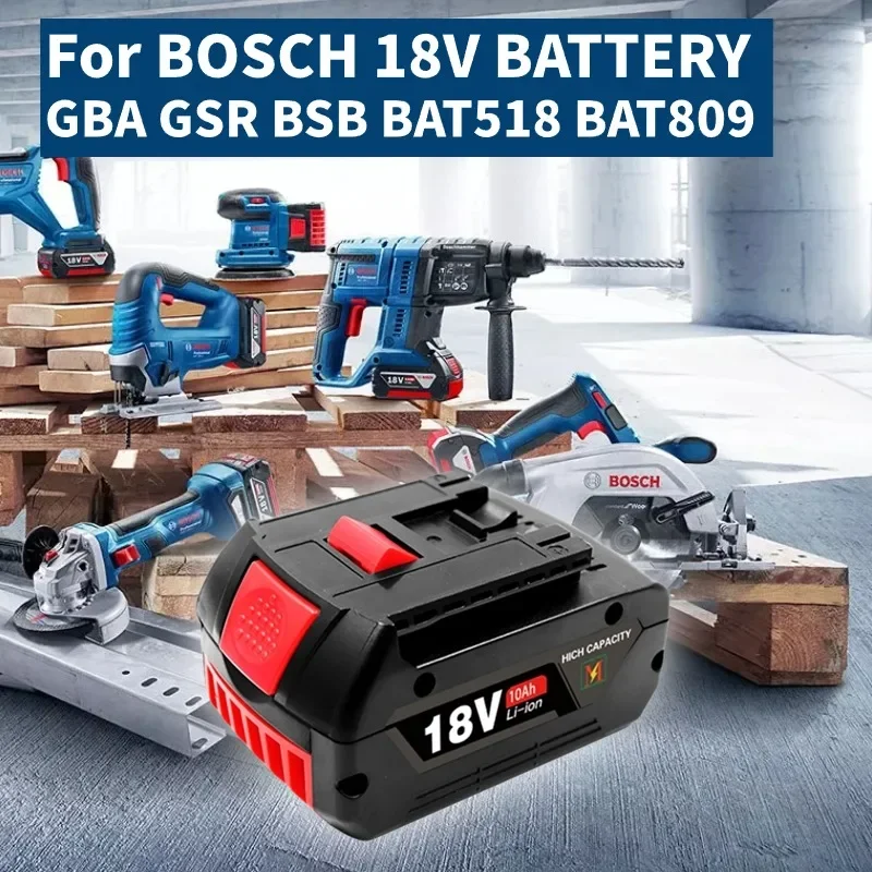 Imagem -06 - Bosch-bateria Recarregável sem Fio para o Sistema Profissional 18v 10000mah Bat609 Bat618 Gba18v80 21700