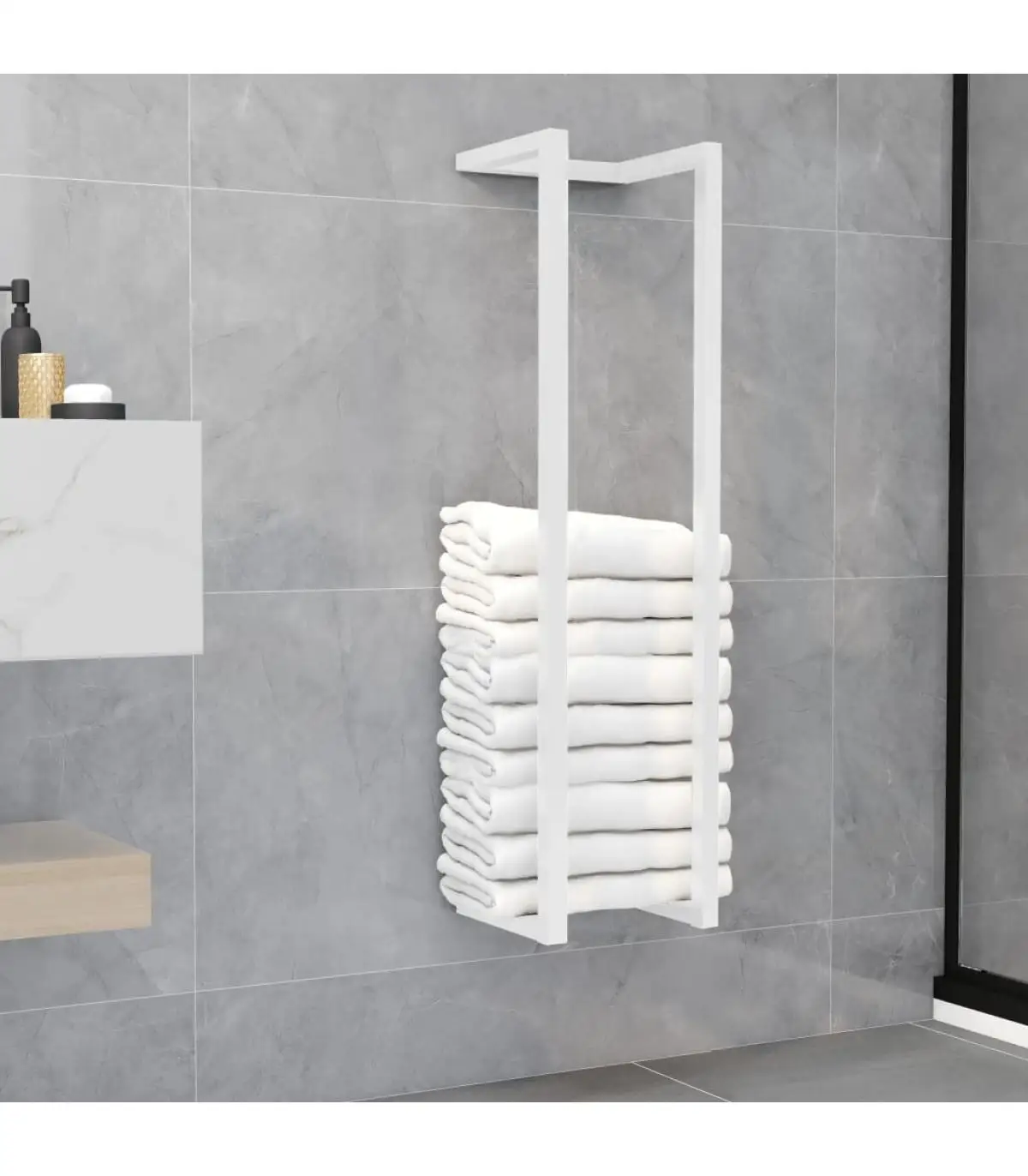 25x20x95 cm white steel towel RERS