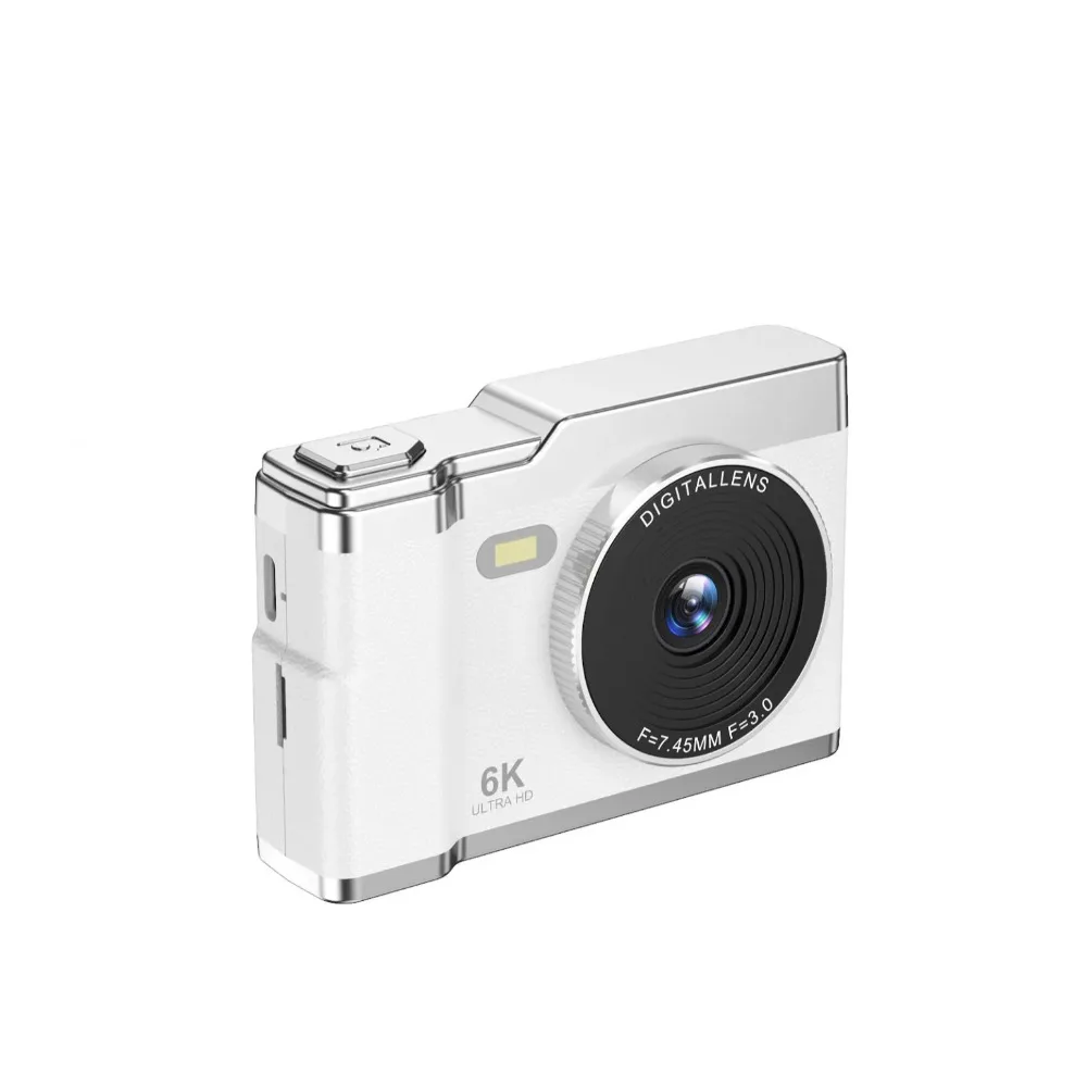 Fotocamera digitale 4K 64MP Video HD Zoom rapido 8X Fotocamera 4K Torcia con schermo IPS da 2,8 pollici leggera per studenti