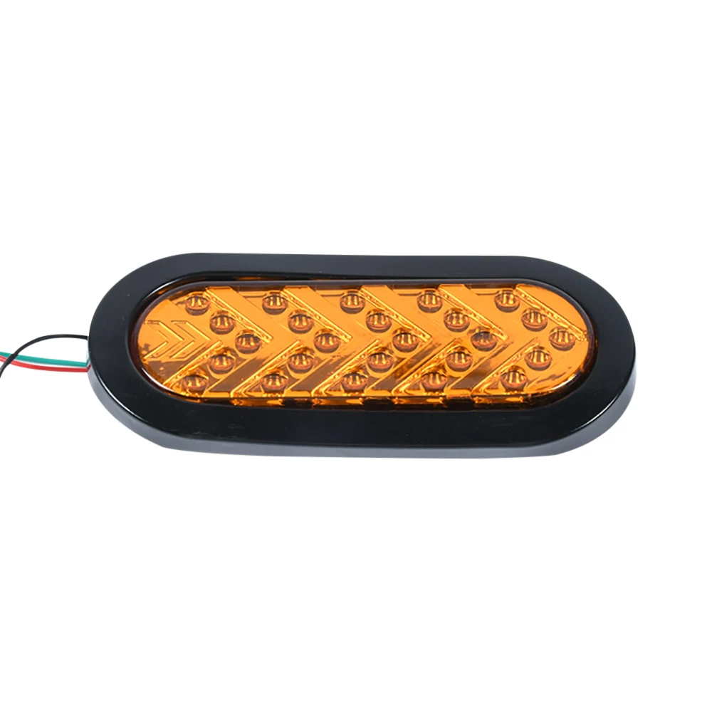 Oval Weiß Rot Gelb Led Anhänger Rückleuchten 12V24V LED Stop Blinker Brems Marker Rückleuchten für Lkw Trail