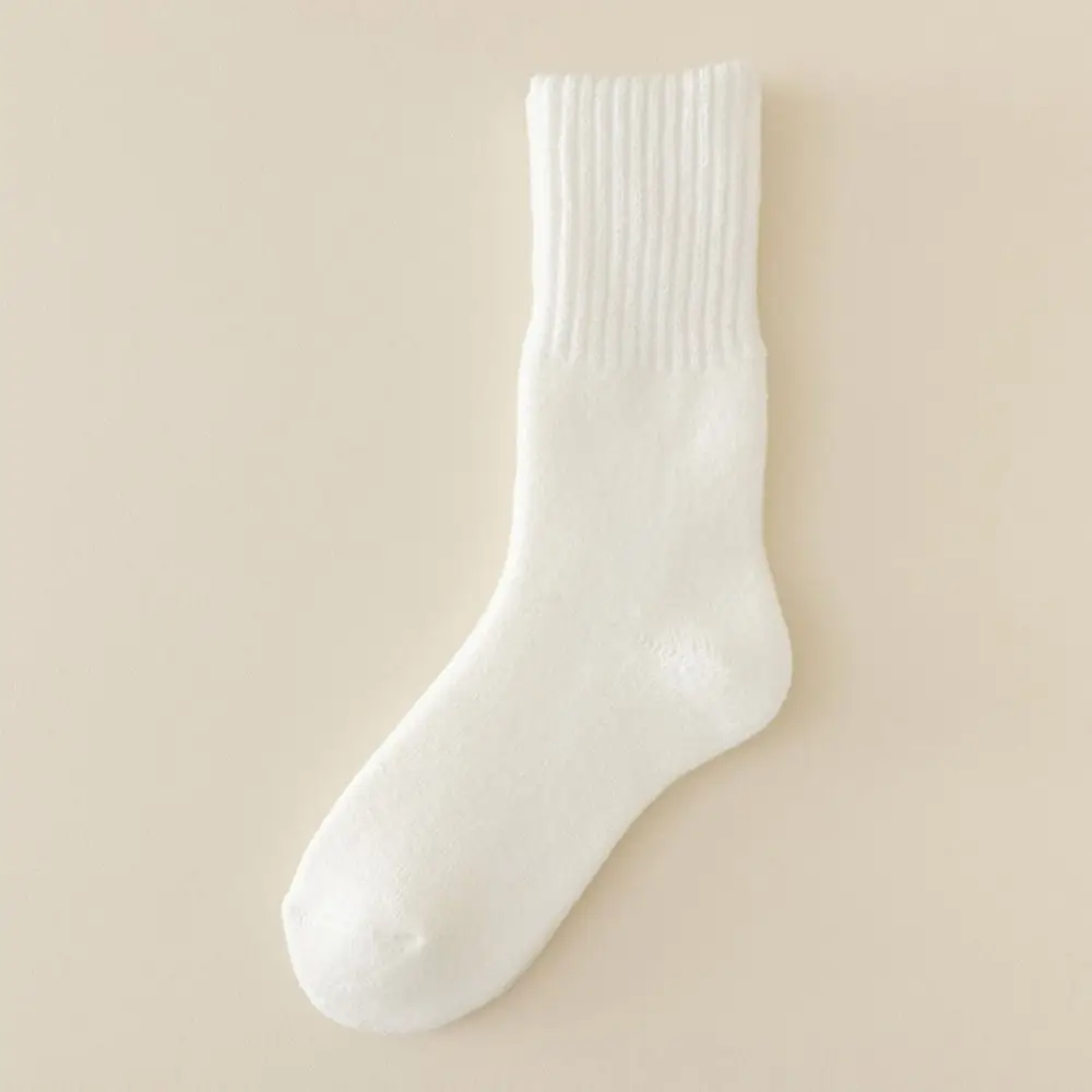 3Pairs Simple Simple Thicken Warm Socks Autumn Winter Thermal Wool Socks Mid Tube Hosiery Cashmere Socks Men Autumn Winter