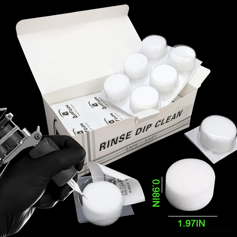 

Одноразовые чашки-губки для замачивания игл для тату, чашки для очистки игл и наконечников, аксессуары для тату