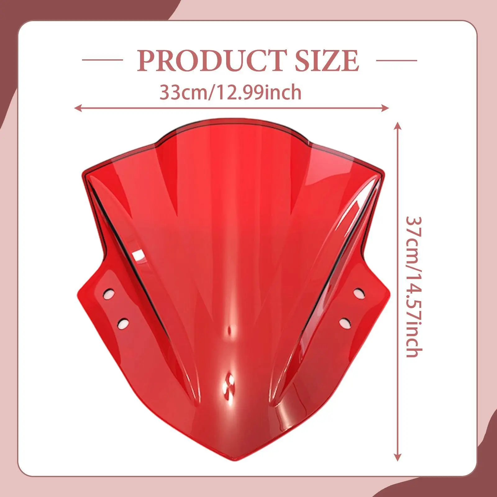 Motorcycle Windshield Windscreen Protection Spare Comfortable Riding Parts PC Replaces Wind Deflector for Ninja EX300R