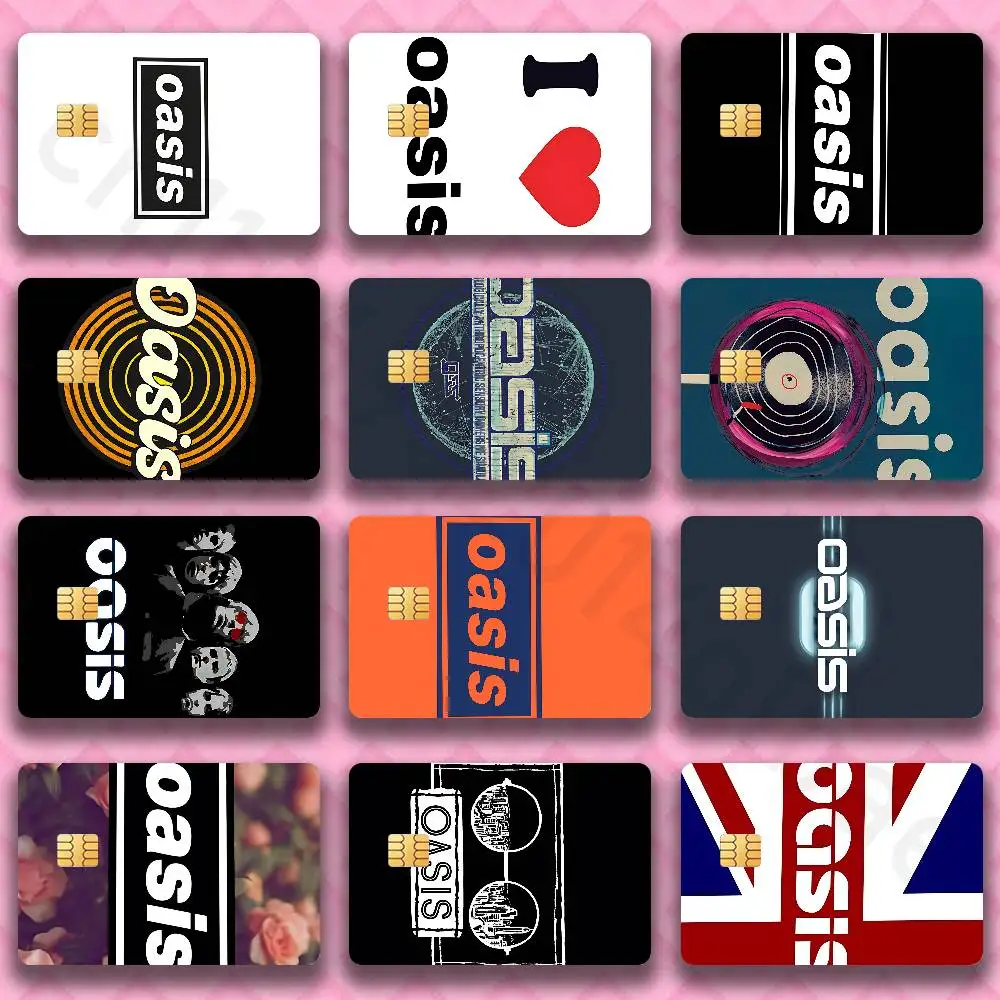 

O-Oasis Band Album Logo Credit Debit Bank Film Skin Sticker Front Cover