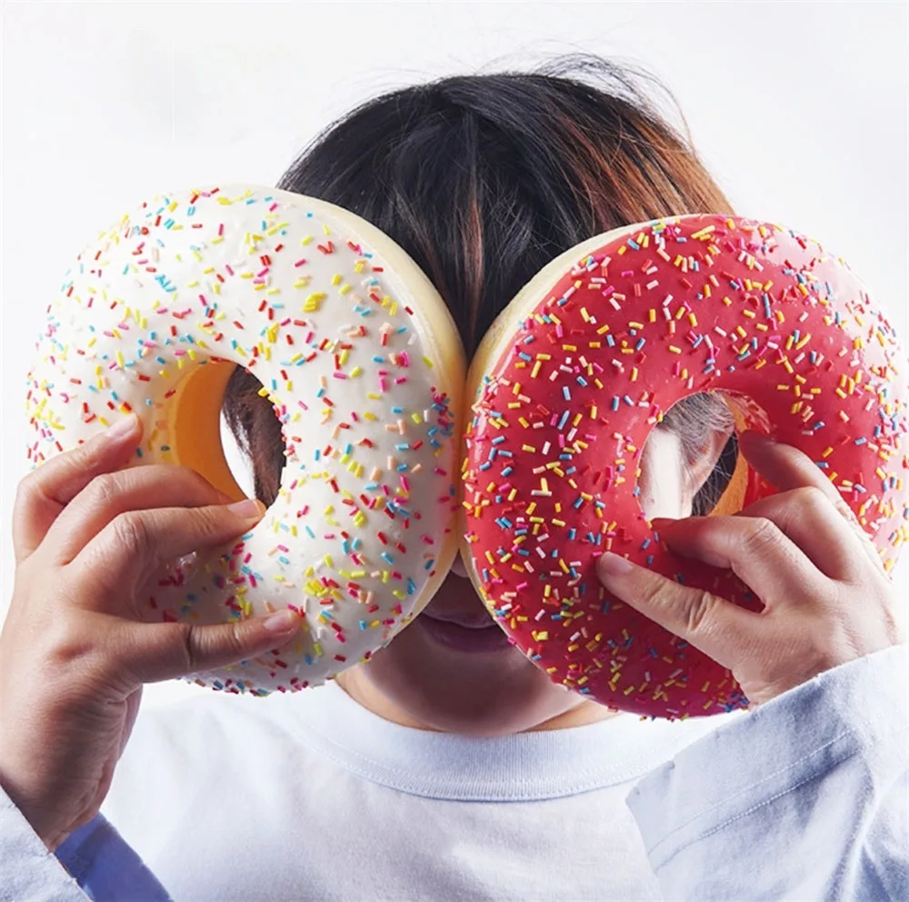 

17 cm super big size fake donut food wedding birthday decoration festive party supplies artificial simulation doughnut model