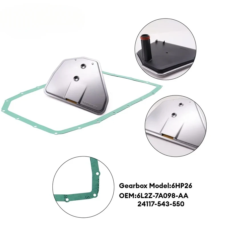 

Wearproof Transmission Filter & Oil Pan Gasket Fit 6HP26 24117543550 Spare Components