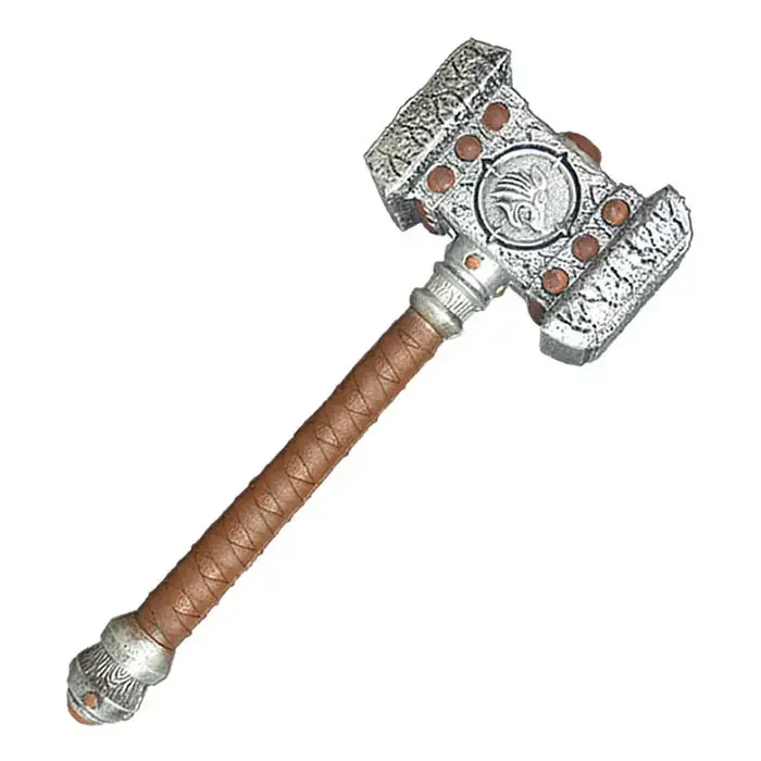 [Funny] 1:1 scale 55cm WOW Thrall Doomhammer Weapon Hammer collection model adult child cosplay Costume party toy kids gift