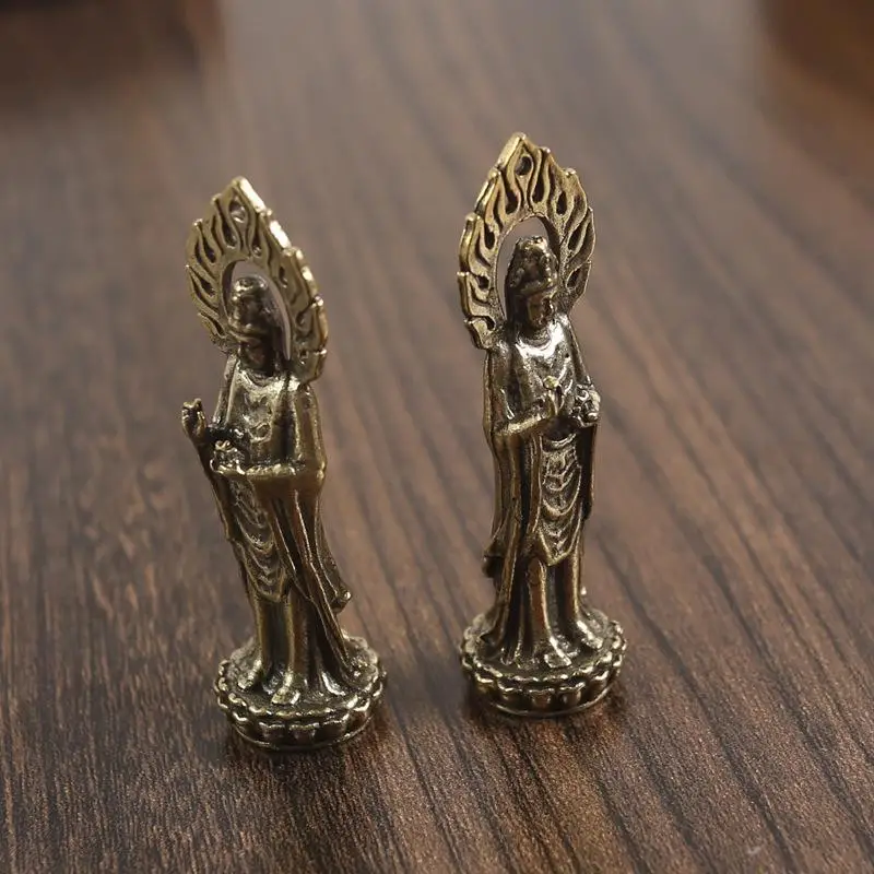Kwan Yin Statues Buddha Figurine Craft 2.4 Inch Buddhist Avalokiteshvara Statue Chinese Feng Shui Sculpture Crafts Figurine