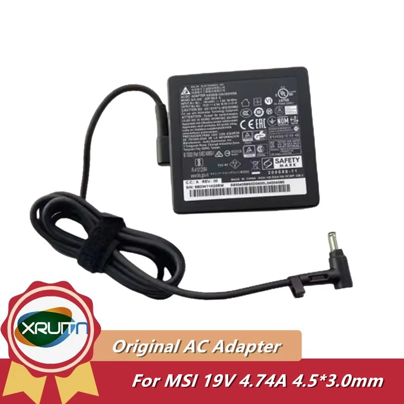 

Original ADP-90LE D 90W 19V 4.74A AC Adapter Laptop Charger for MSI Modern 14 B11SB B11MO MS-14D2 MS-14D3 Notebook Power Supply