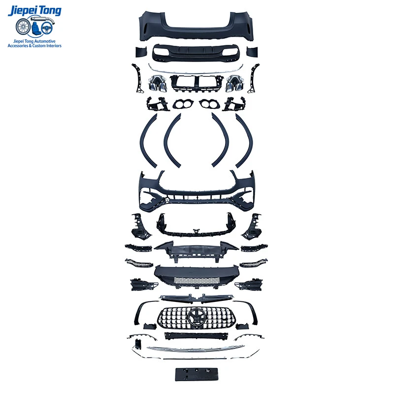 

Подходит для Mercedes-Benz GLE W167 2019-2025 годов, модифицированный под GLE53 2024 года: передняя часть, решетка радиатора, колесные арки, бампер, задний спойлер.