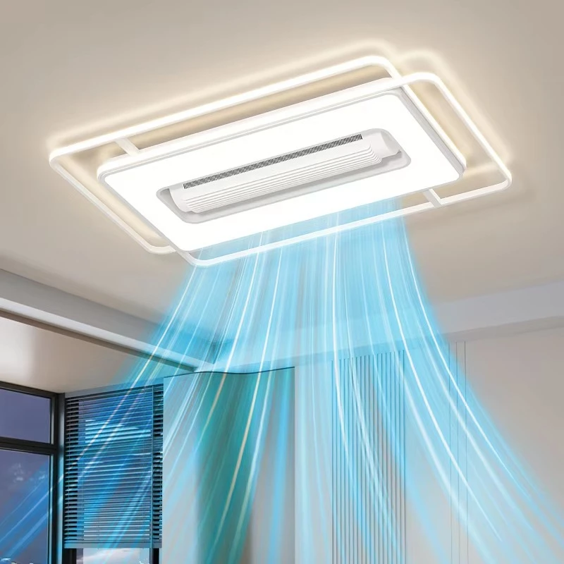 Home Decoration Fan Light Modern Silent Light Emitting Diode Remote Control Dimmable Bedroom Living Room Temperature