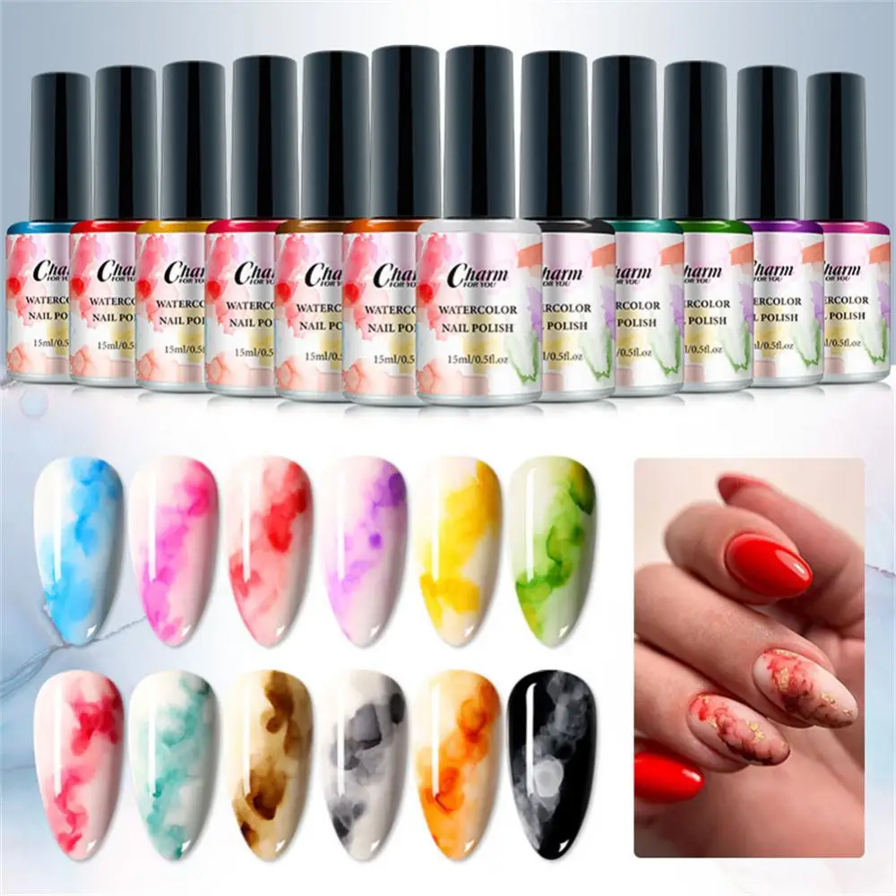 Bubble Nail Watercolor Ink Professional Nail Art Beautiful Nail Gel Polish High-quality Easy To Apply Highly Sought-after