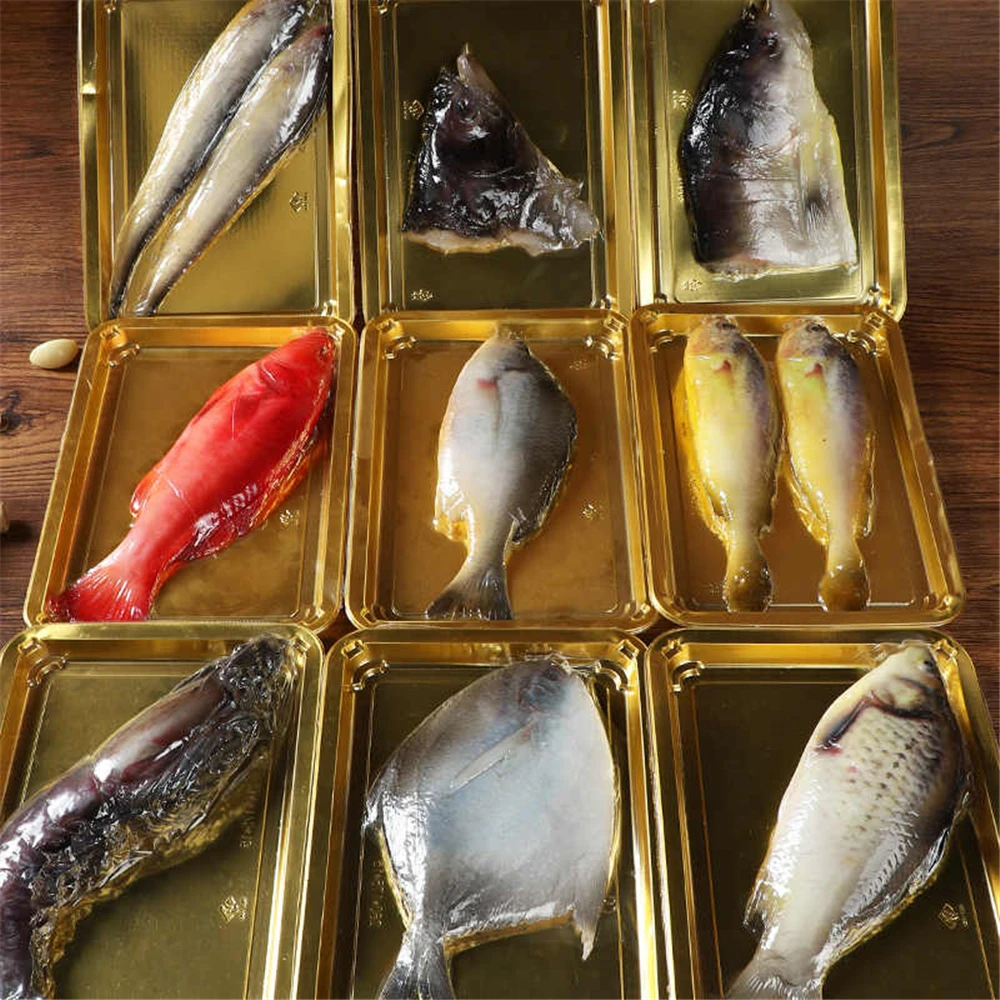 Fake Artificial Food Props Cabinet Dining Room Hotel Restaurant Shop Store Decoration Simulation Squid Shrimp Fish Dishes Model