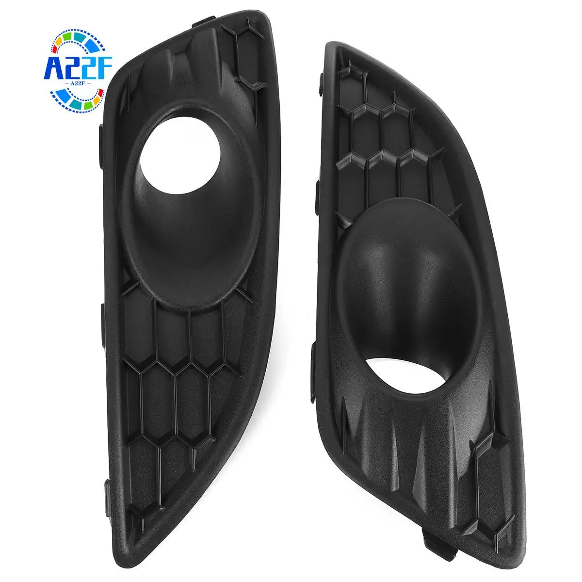 

A22F-1 Pair Front Bumper Lower Honeycomb Fog Lamp Surround Grille Fog Light Trim Cover For Ford Fiesta Mk7 Facelift 2013-2017