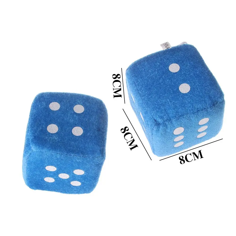 Kropki VINTAGE 8x8x8cm Lusterko wsteczne Strefa Tech View Auto Fuzzy Plush Dice Wiszące samochód