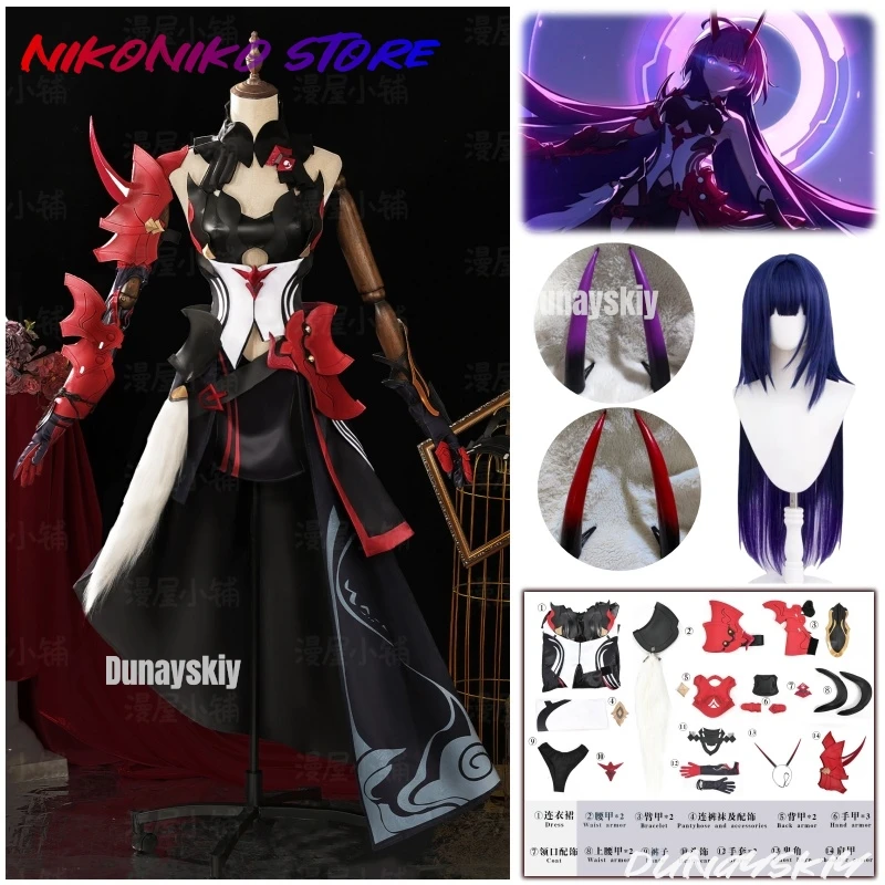 

Raiden Mei Cosplay Game Honkai Impact 3: Raiden Mei Herrscher of Thunder Cosplay Costume Halloween Costume