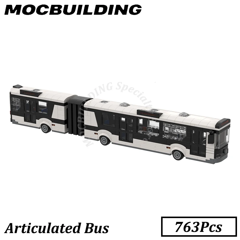 Bendy Bus Car City Vehicle Articulated Bus MOC Building Blocks Bricks Display Construction Toys Birthday Gifts Christmas Present