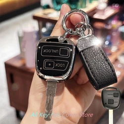 Key Fob Cover Keyring Car Keychain Lanyard for Toyota Land Crusier FJ Cruiser Lexus ES GS LS IS RX SC LX RX400h ES330 RX330