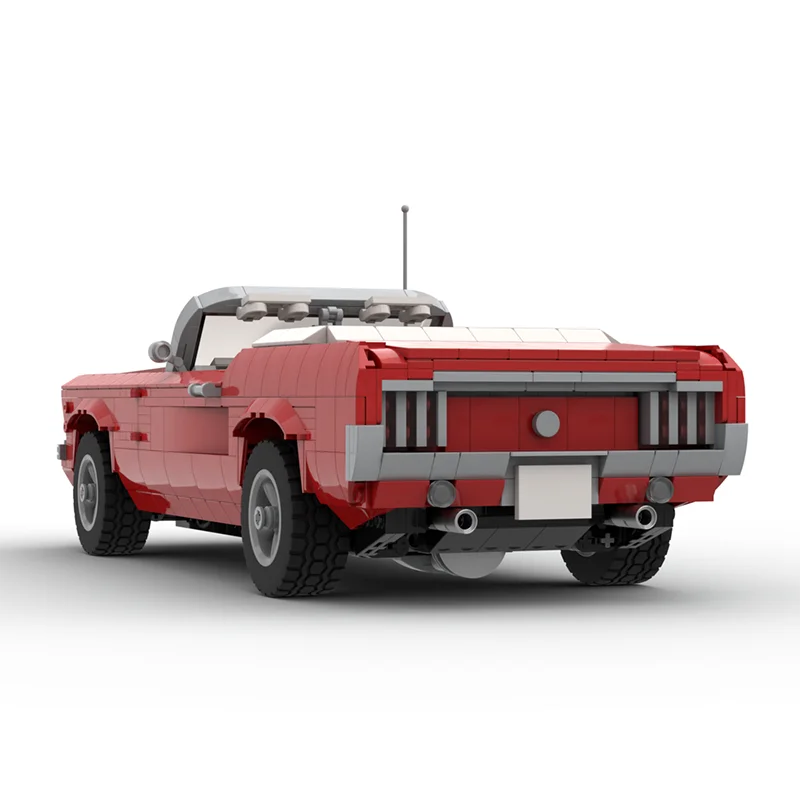 Hot 1702 PCS Rosso Convertibile Muscolo Auto Modulare Building Blocks Modello Per La Educazione Del Capretto Display FAI DA TE Giocattolo Di Compleanno Regalo Di Natale