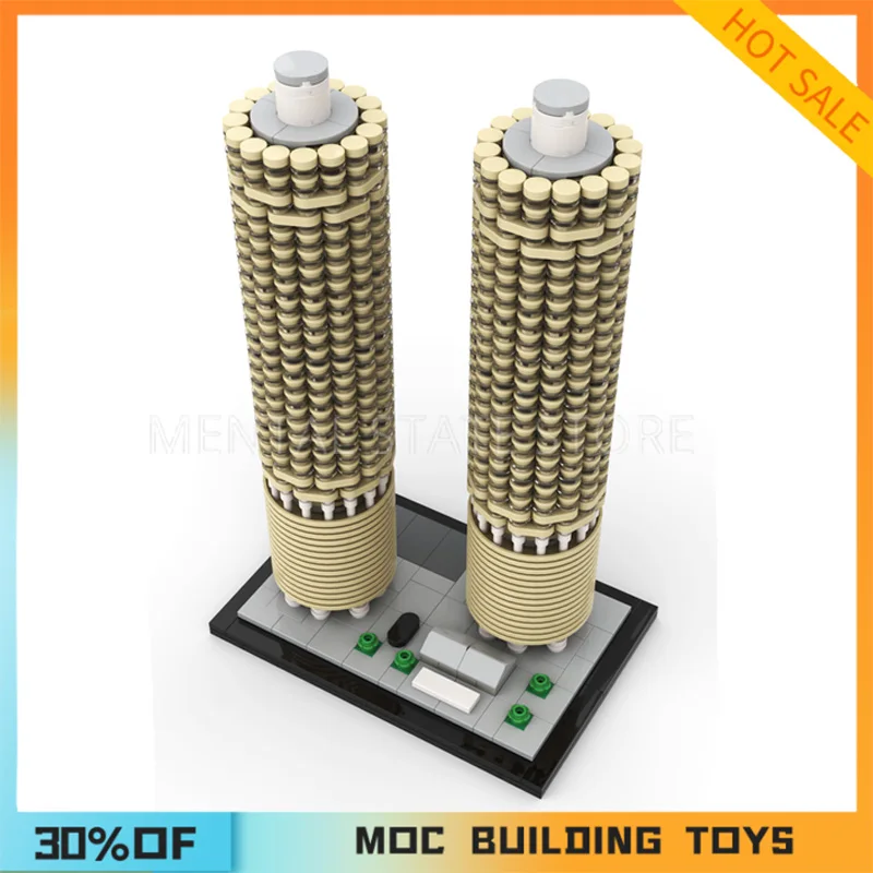 NEW 1560PCS Customized MOC Marina City Building Blocks Technology Bricks DIY Creative Assembly Education Toys Holiday Gifts