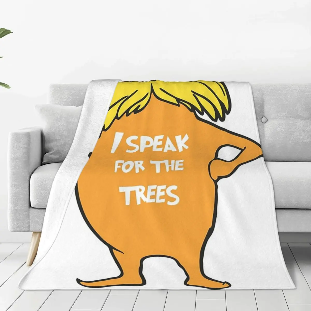 Lorax I Speak For The Trees Blankets Soft Warm Flannel Throw Blanket Bedding for Bed Living room Picnic Travel Home Sofa