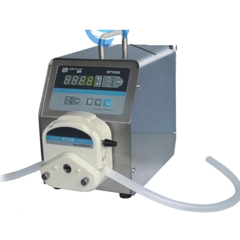 NF BT100S Speed Control Peristaltic Pump, 304 Stainless Steel Shell Anti-Acid/Alkali, High Flow for Lab Chemical Food Processing