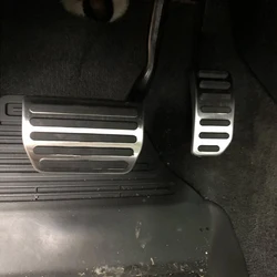For Volvo S60 S60L V60 XC60 XC70 V70 S80 S80L Stainless Steel Foot Rest Pedal Gas & Brake Pedal Anti-slip Pad Cover AT MT