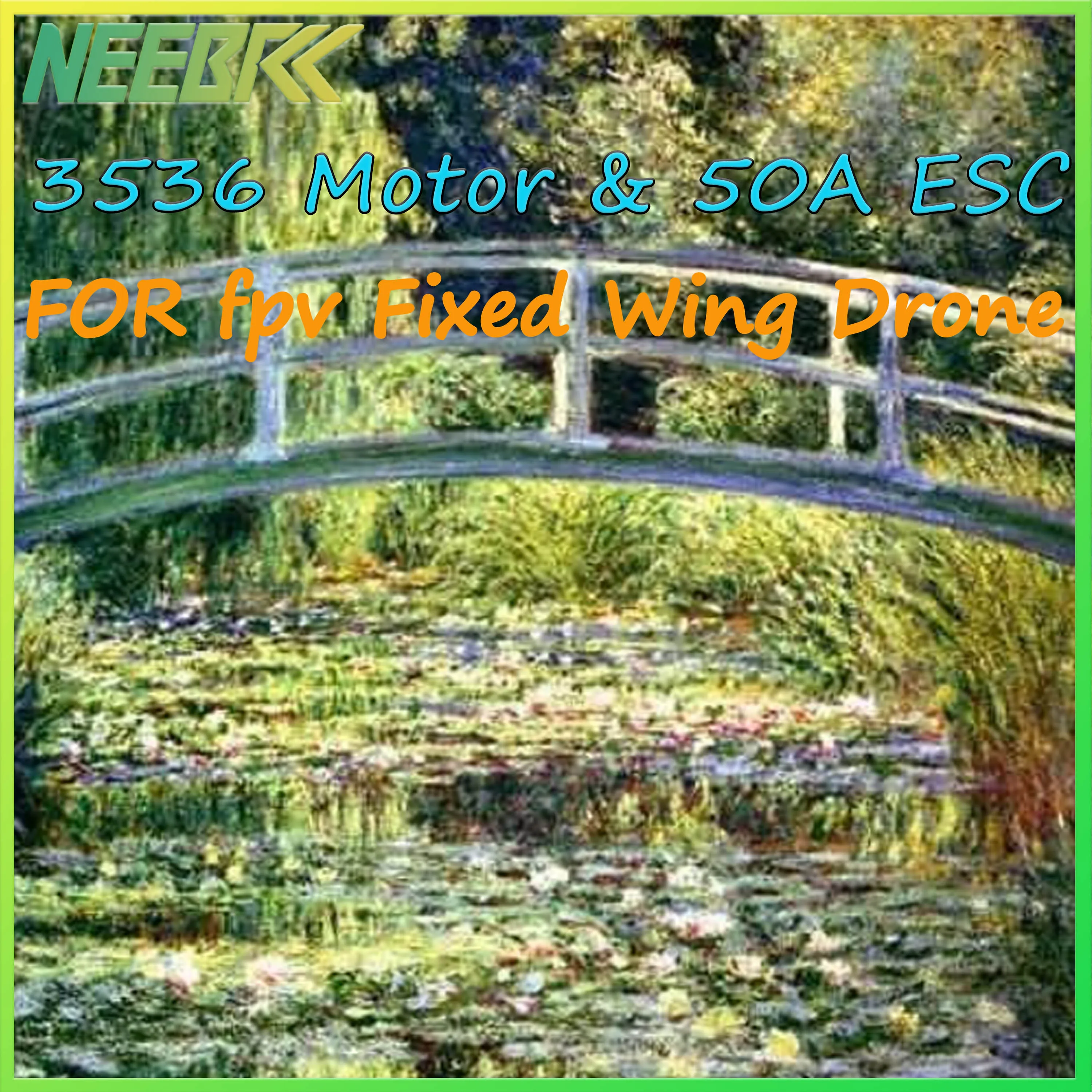 

NEEBRC 3536 910KV 1250KV 1450KV Outrunner Brushless Motor 3-6S 50A ESC for RC Fixed-wing FPV Drone Plane Aircraft Quadcopter DIY