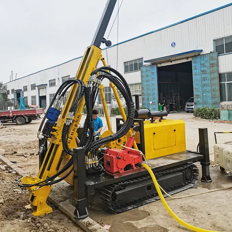 Remote Field Core Sampling Portable Skid Base Full Hydraulic Core Drilling Machine for Grouting Hole Work Customized