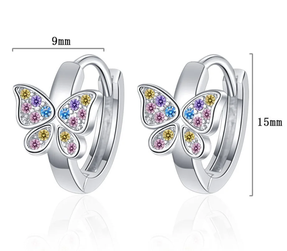 新しい 925 スターリングシルバー 5A ジルコンイヤリング女性のための絶妙なガールフレンド結婚式婚約ジュエリー寛大なファッションギフト